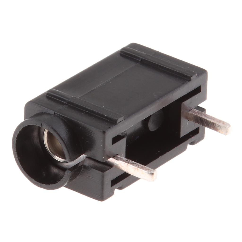 4mm Banana Plug Jack Panel Mount Stacking Socket Slot Connector Black