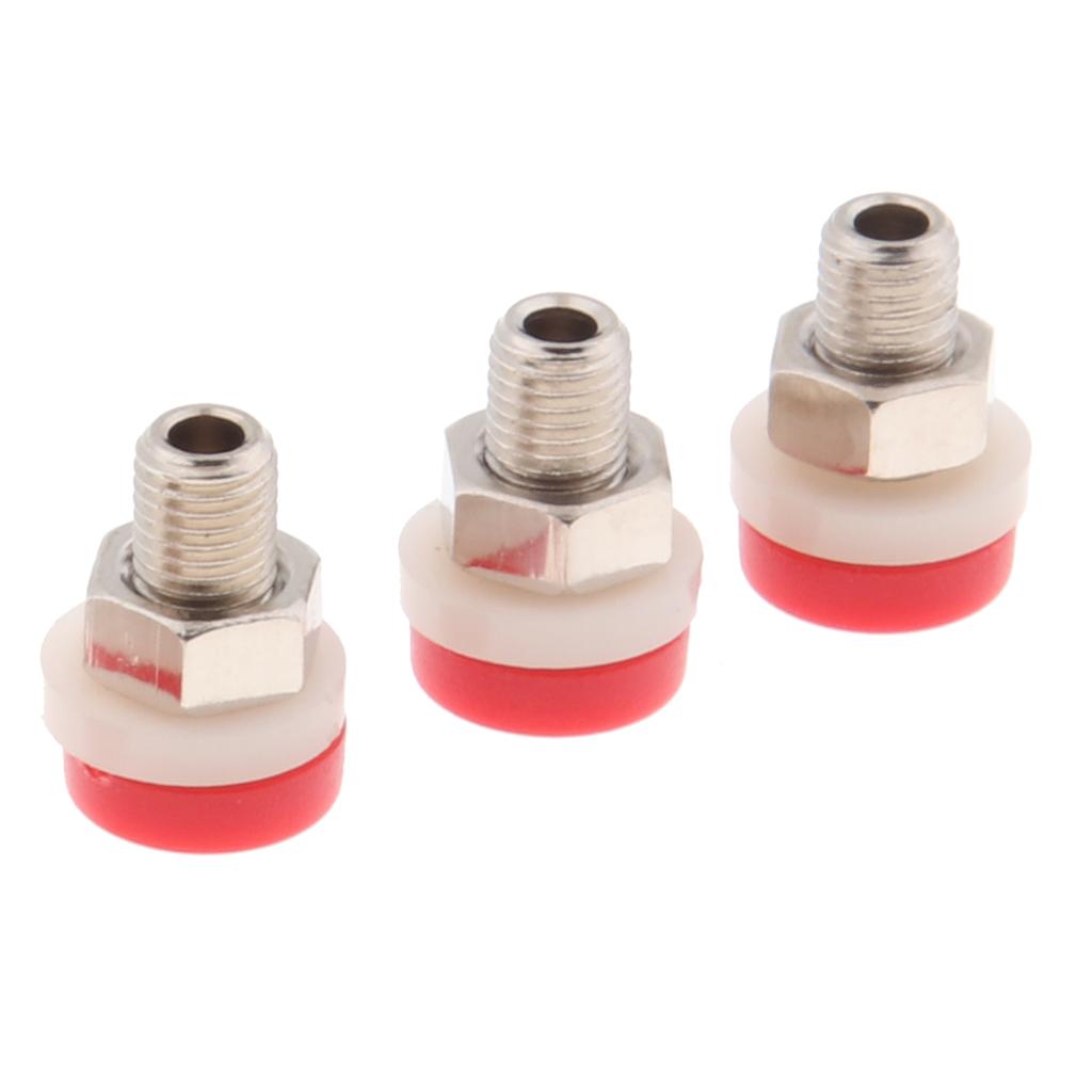5pcs 2mm Banana Socket Panel Mount Binding Post Terminal Connector Red