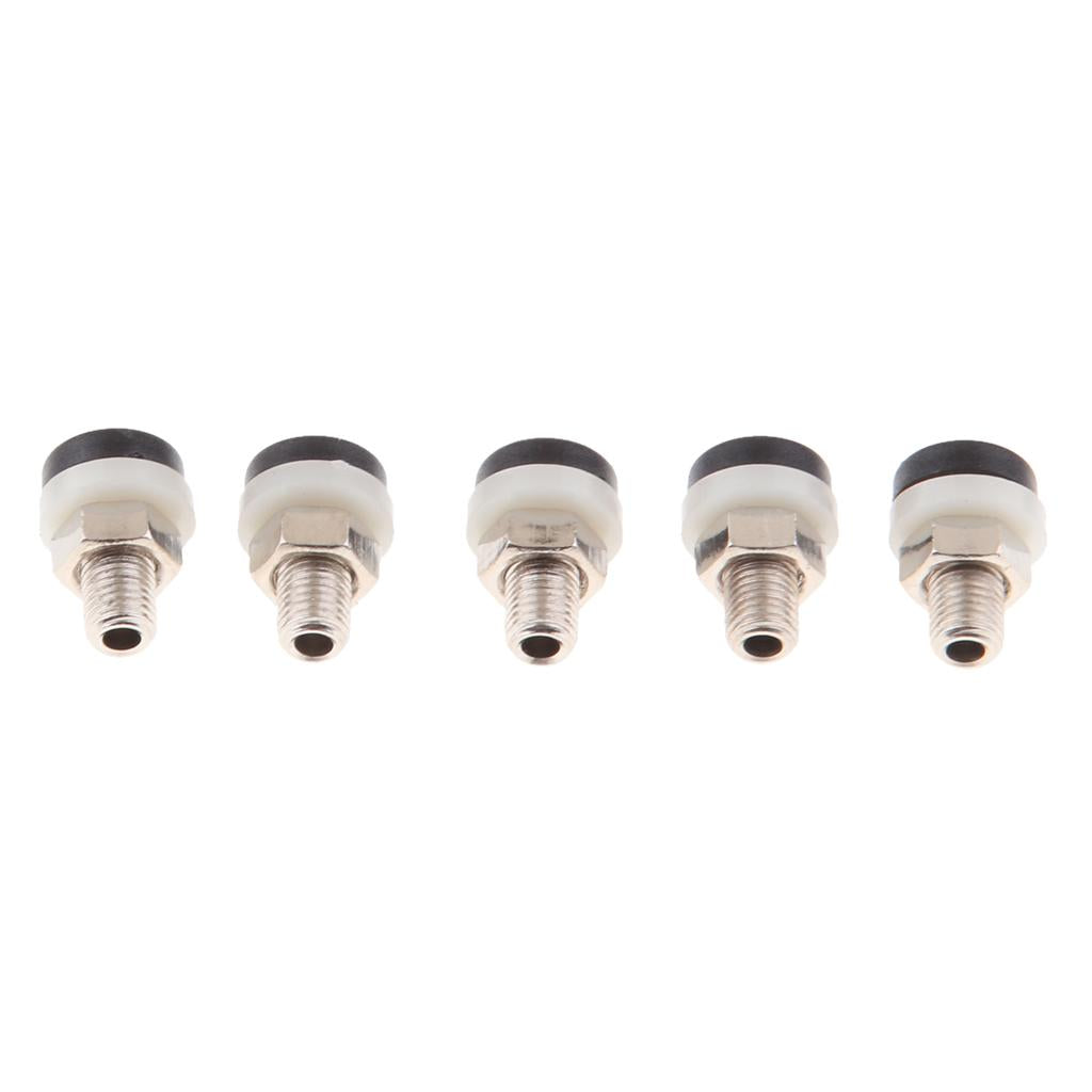 5pcs 2mm Banana Socket Panel Mount Binding Post Terminal Connector Black