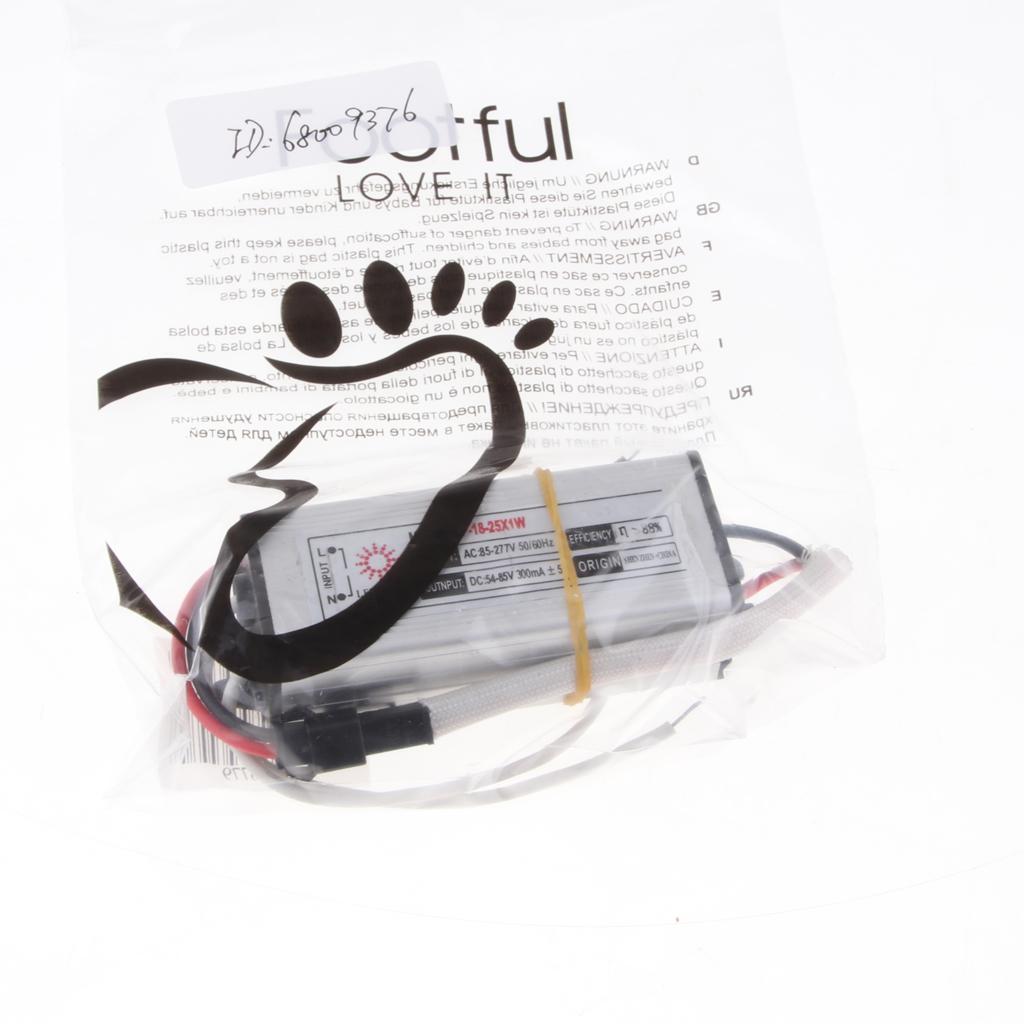 Waterproof LED Driver RGB Power Supply Transformer 18-25×1W DC54-85V 300MA