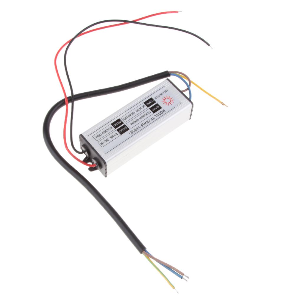 Waterproof LED Driver RGB Power Supply Transformer 1×50W DC25-45V 1500MA