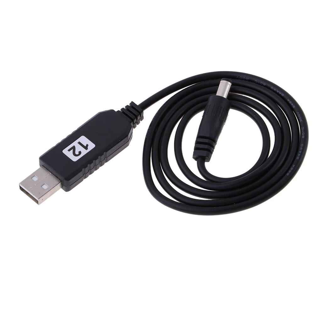 DC 5V to DC 12V USB Voltage Step Up Converter Cable with DC Jack 5.5x2.1mm