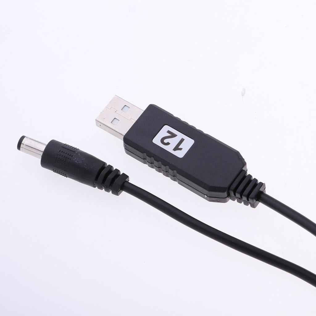 DC 5V to DC 12V USB Voltage Step Up Converter Cable with DC Jack 5.5x2.1mm
