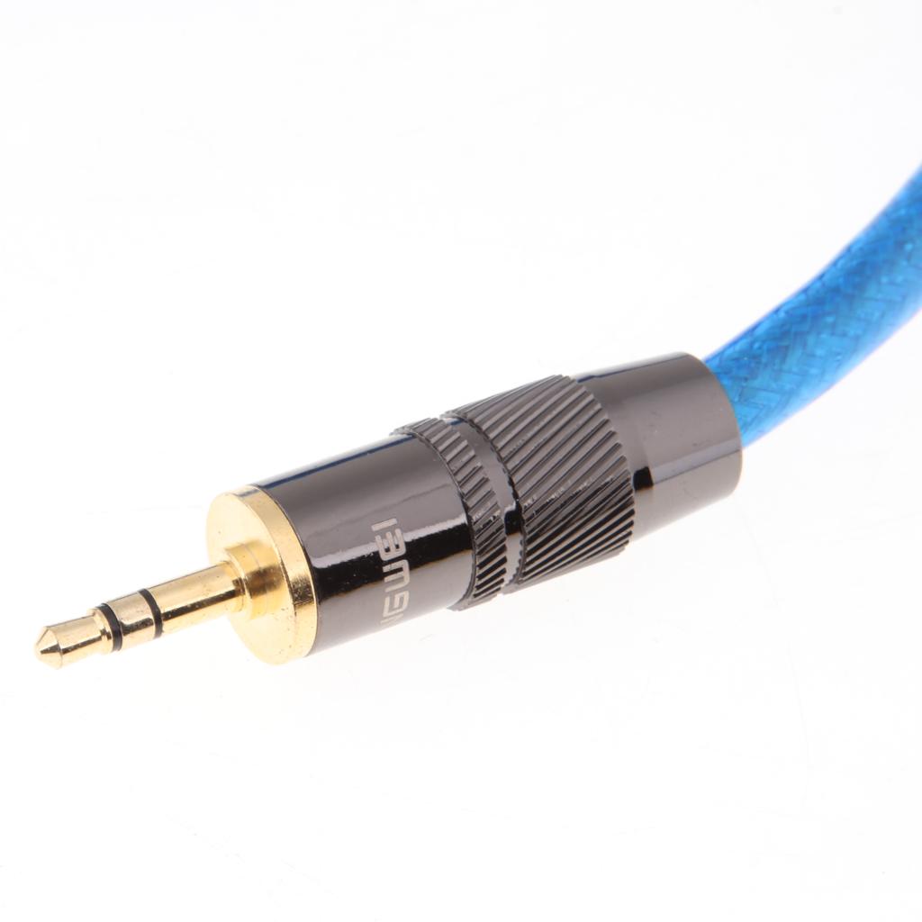 3.5mm 1/8inch Jack Plug to Dual XLR Male Plug Audio Cable 1m