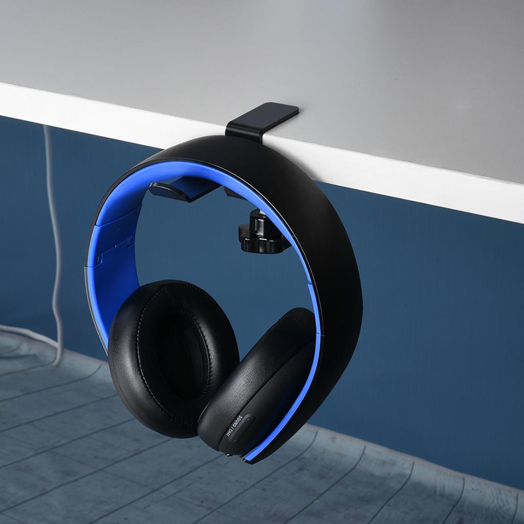 Aluminum Overhead Headphone Headset Hanger Hook Under Desk Hook Clip
