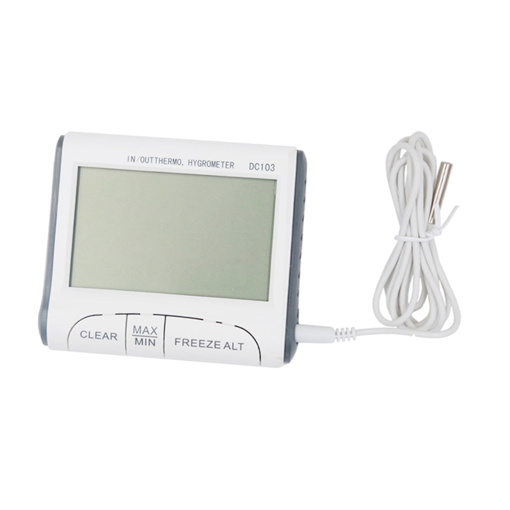 DC103 Digital LCD Indoor Outdoor Weather Thermometer Hygrometer Hygrometer