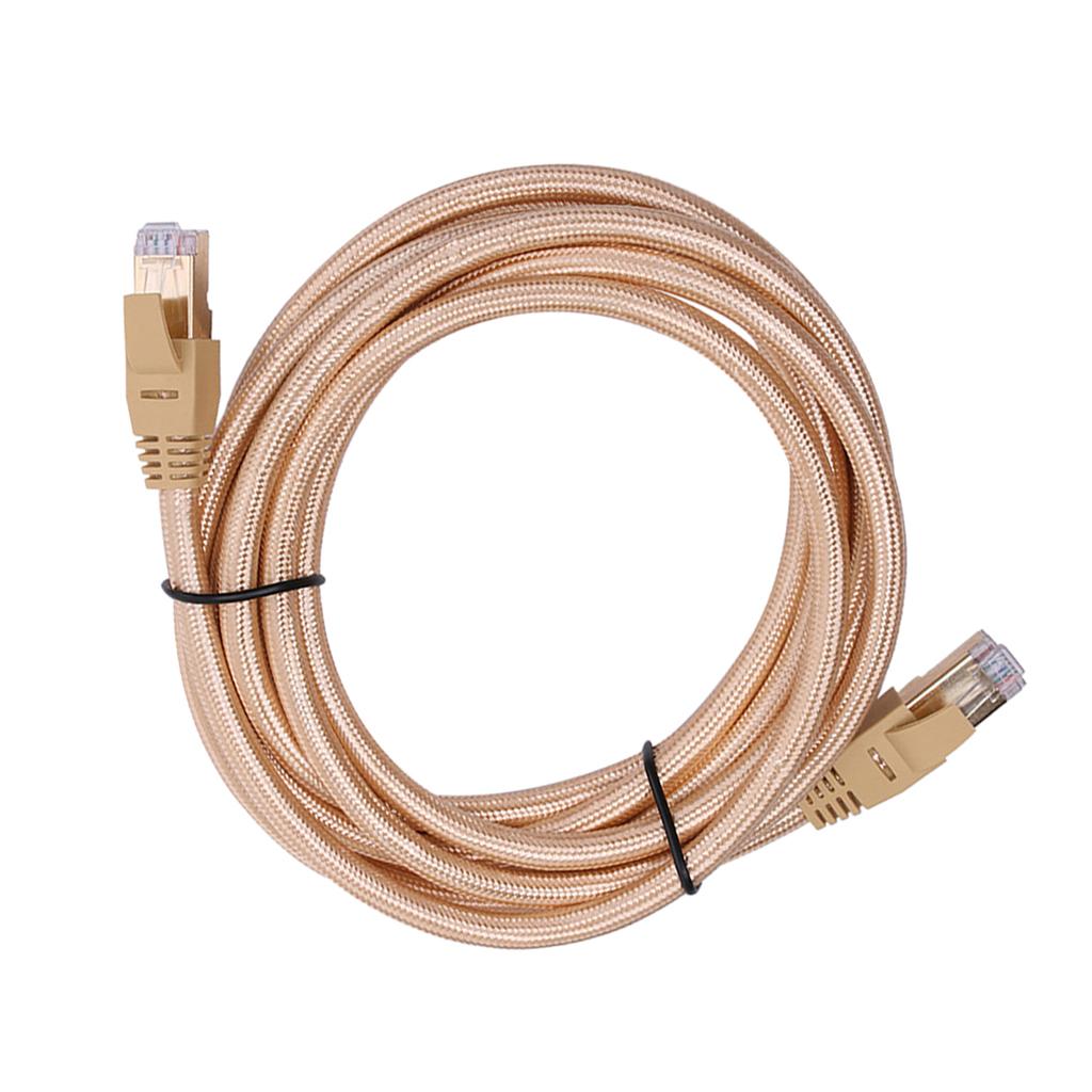 Cat7 Ethernet Cable Lan Network Patch Cable For PC Laptop 10Gbps 1Meter