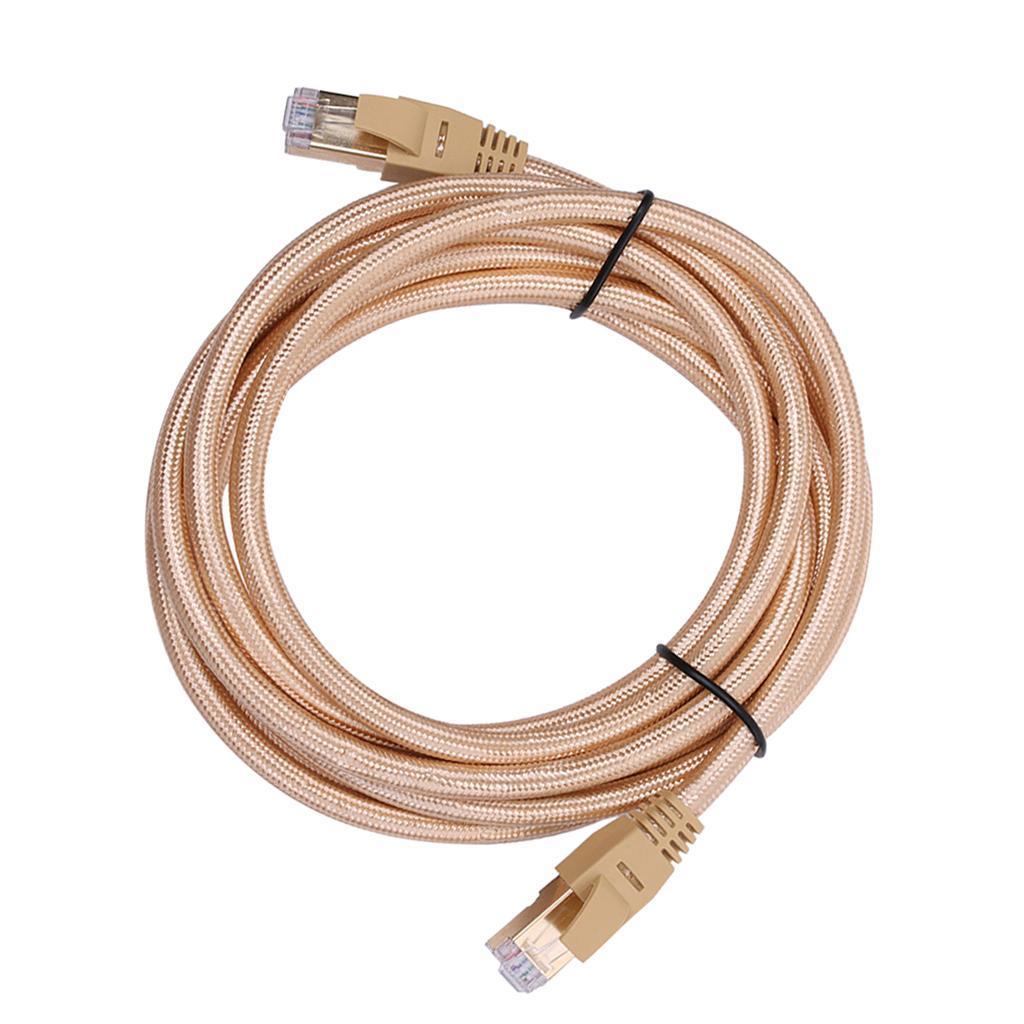 Cat7 Ethernet Cable Lan Network Patch Cable For PC Laptop 10Gbps 3Meter