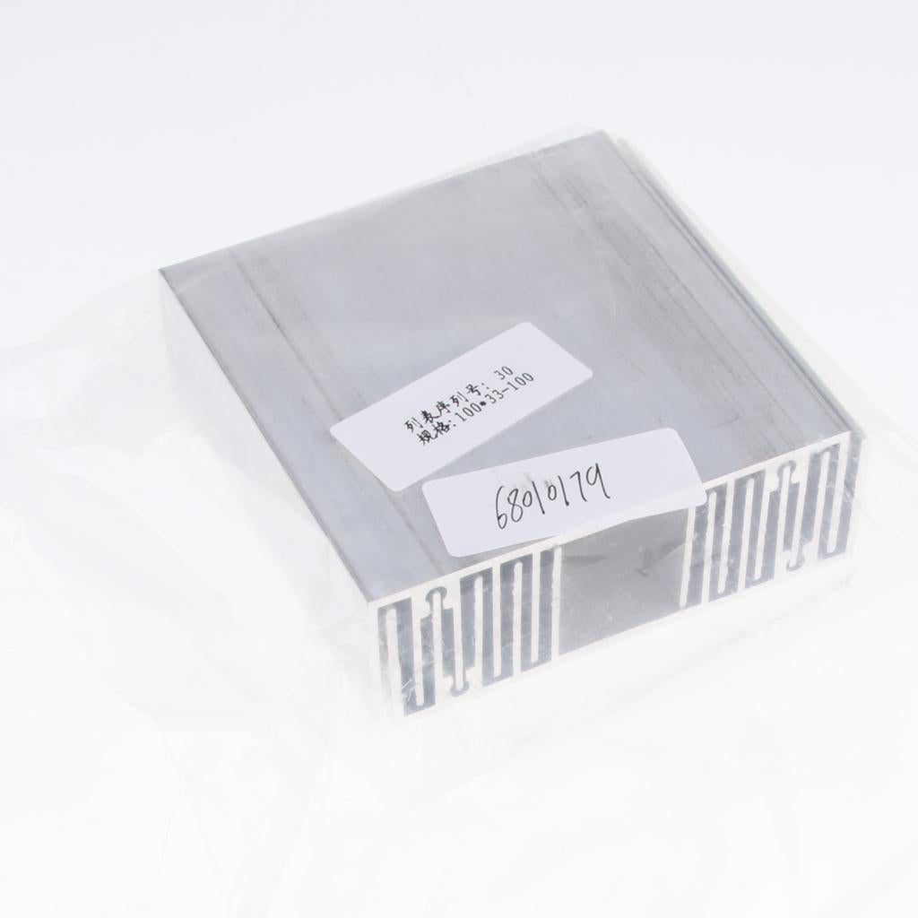 2x Aluminum Heat Sink 100*33*100MM Cooling Heatsink for Transistor LED Light
