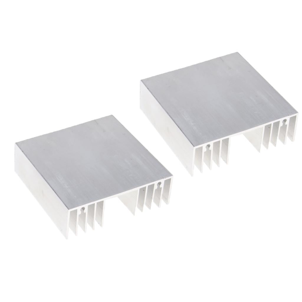 2x Aluminum Heat Sink 100*33*100MM Cooling Heatsink for Transistor LED Light