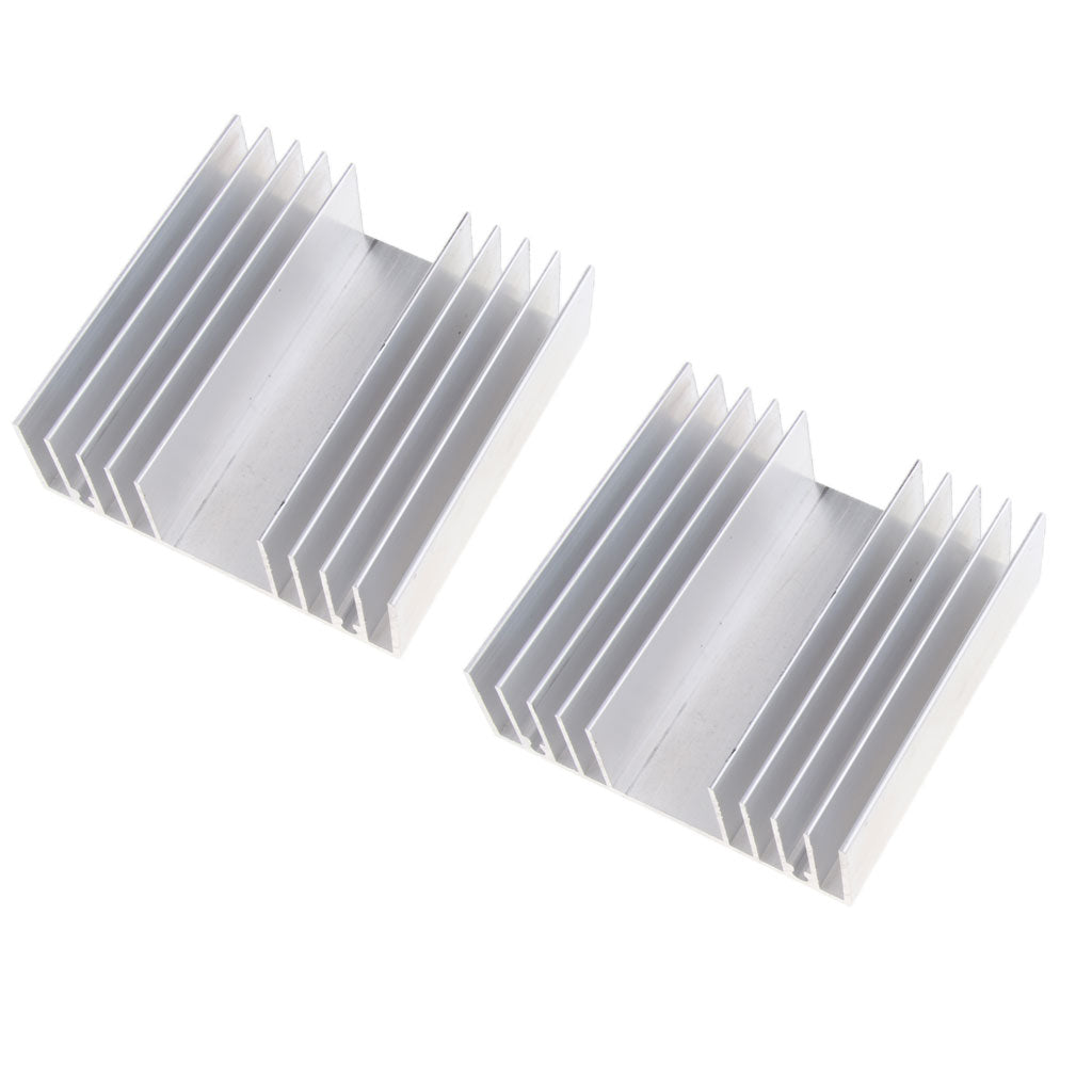 2x Aluminum Heat Sink 100*33*100MM Cooling Heatsink for Transistor LED Light