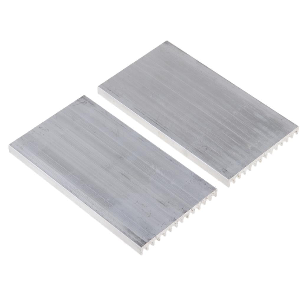 2Pcs Aluminum Heat Sink 100*55*6MM Cooling Heatsink for Transistor LED Light