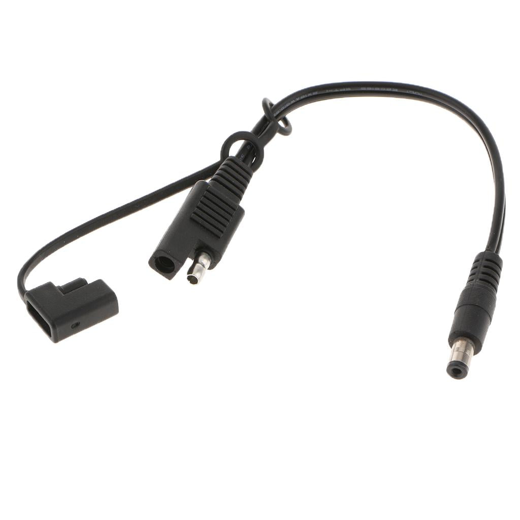 18AWG 10A SAE to DC5521 Power Adapter Cable for Car Solar Battery 200mm