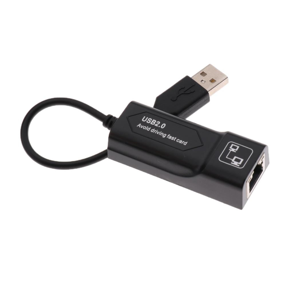 USB 2.0 to LAN Cable & USB Female to Dual Micro USB Port Cable Black