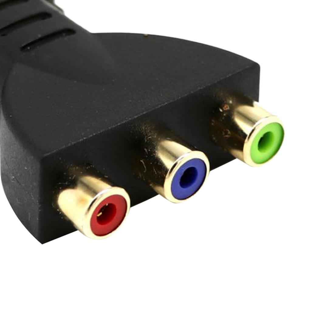 HDMI Male to 3 RCA Video Audio Adapter RGB Component Connector for HDTV