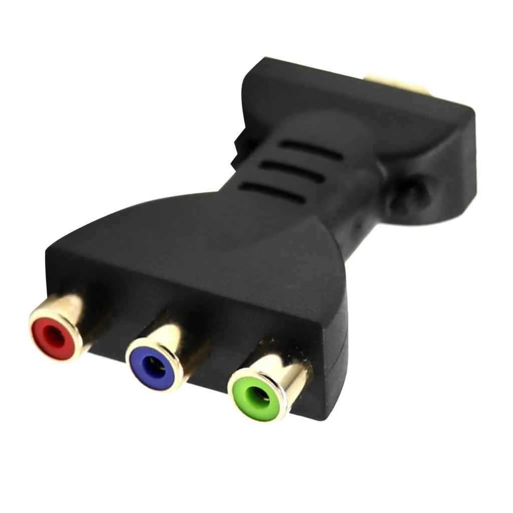 HDMI Male to 3 RCA Video Audio Adapter RGB Component Connector for HDTV