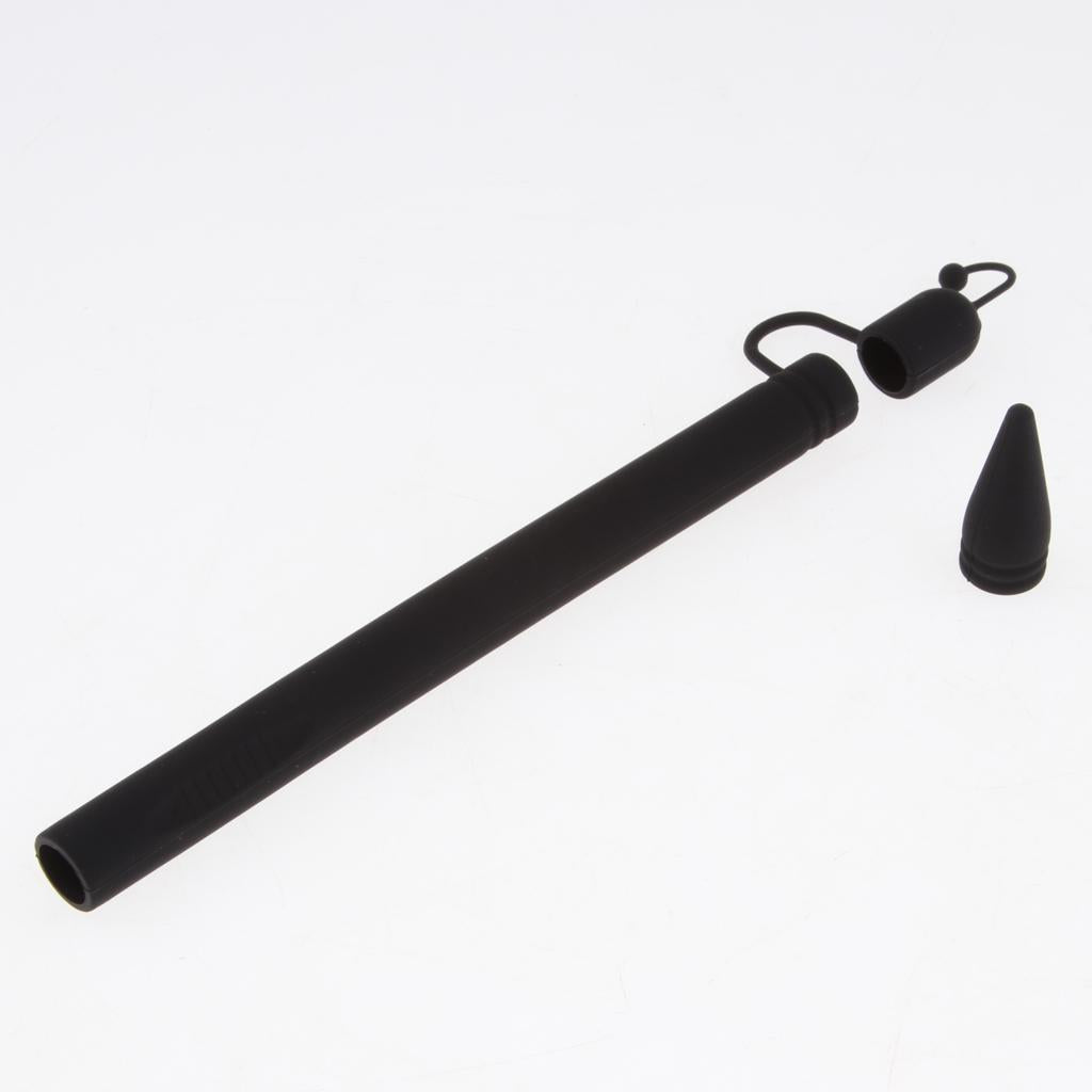 Pencil Case Holder Pen Cover with Cap Holder & Nib Cover for Apple Pencil Black