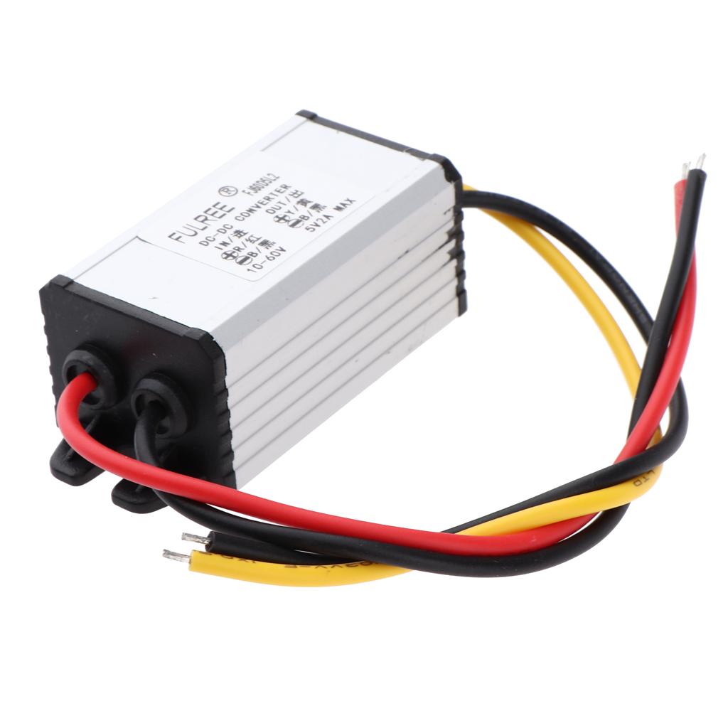 DC/DC Converter 10-60V to 5V 2A 10W Power Supply Module