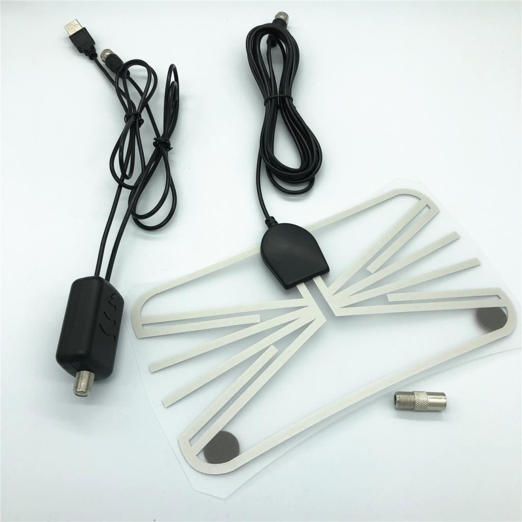 TY24D Indoor Digital HDTV Antenna 80Mile Long Range Amplifier Signal Booster