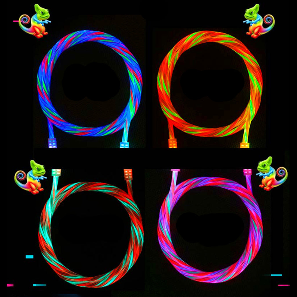 Light-up LED USB Data Sync Charger Cable Luminous Charging Cord for Android