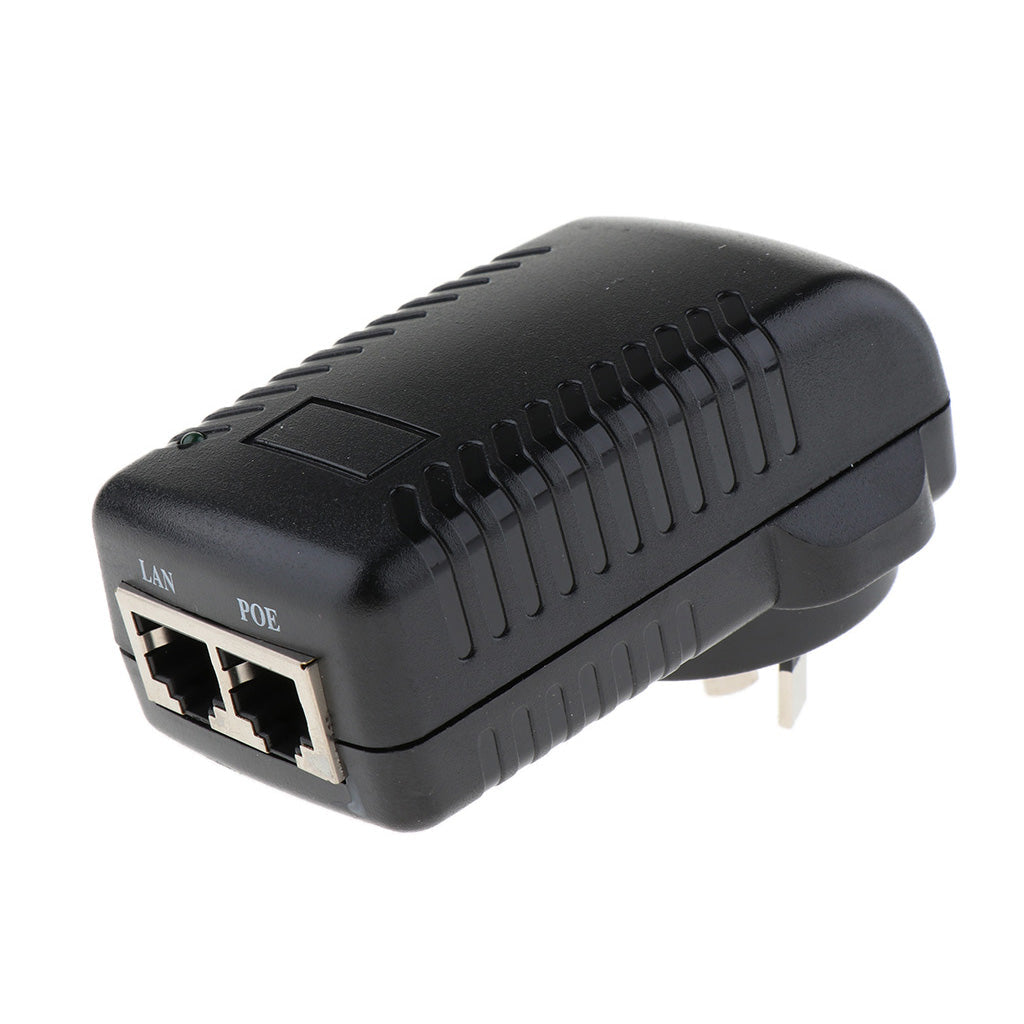 24V1A POE Injector Ethernet Power Supply Switch Wall Adapter for IP Camera