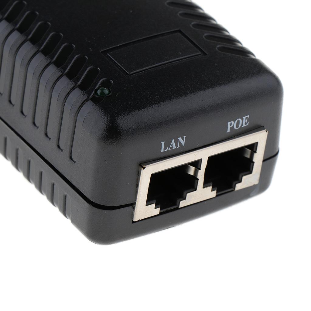 15V1A POE Injector Ethernet Power Supply Switch Wall Adapter for IP Camera