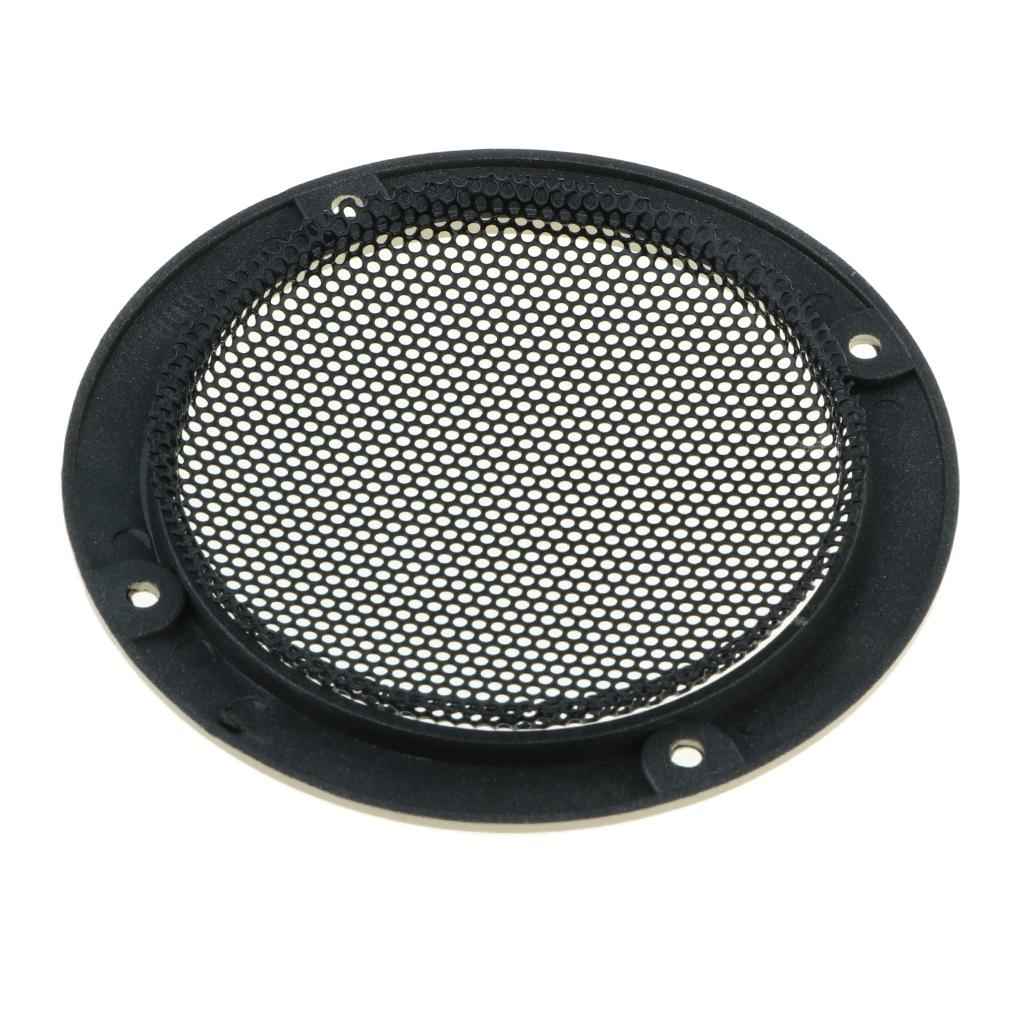 3 inch Audio Speaker Cover Decorative Circle Metal Mesh Grille gold