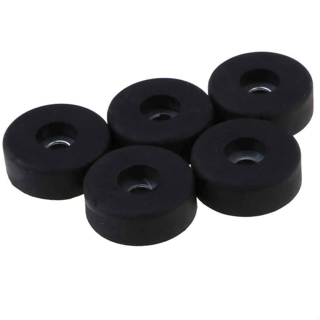 5pcs Round Black Bumpers Pads Rubber Feet, 30x10mm