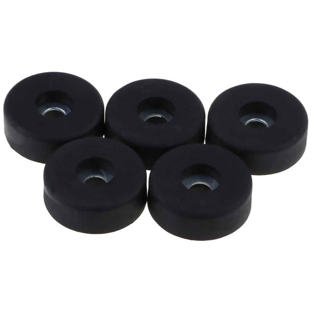 5pcs Round Black Bumpers Pads Rubber Feet, 30x10mm