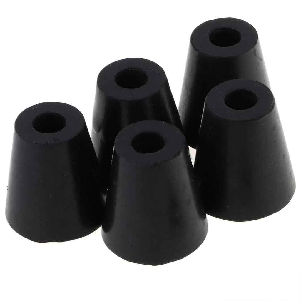5pcs Round Black Bumpers Pads Rubber Feet, 40x38mm