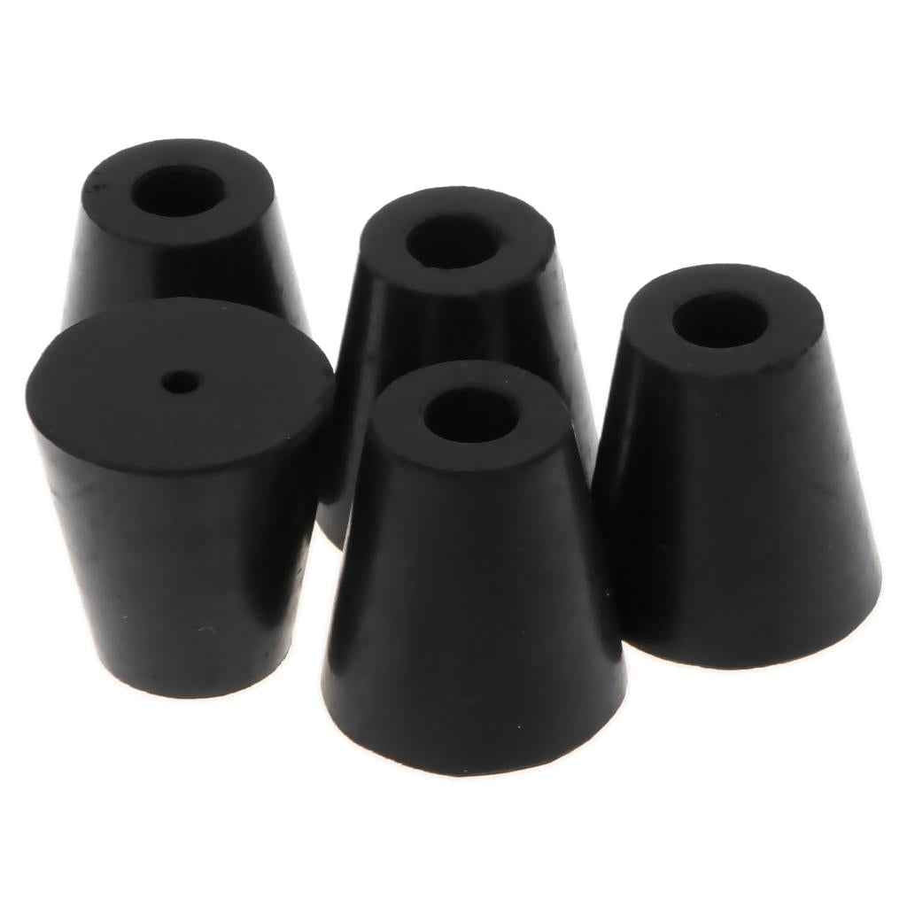 5pcs Round Black Bumpers Pads Rubber Feet, 40x38mm