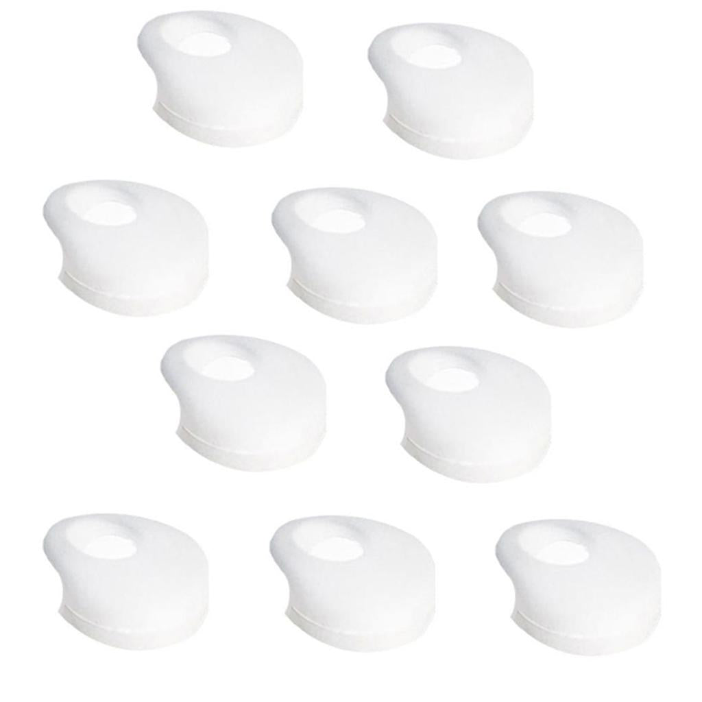6x10 Pieces Earphone Earbuds Tips Caps Compatible with 12-14mm Headsets Semitransparent