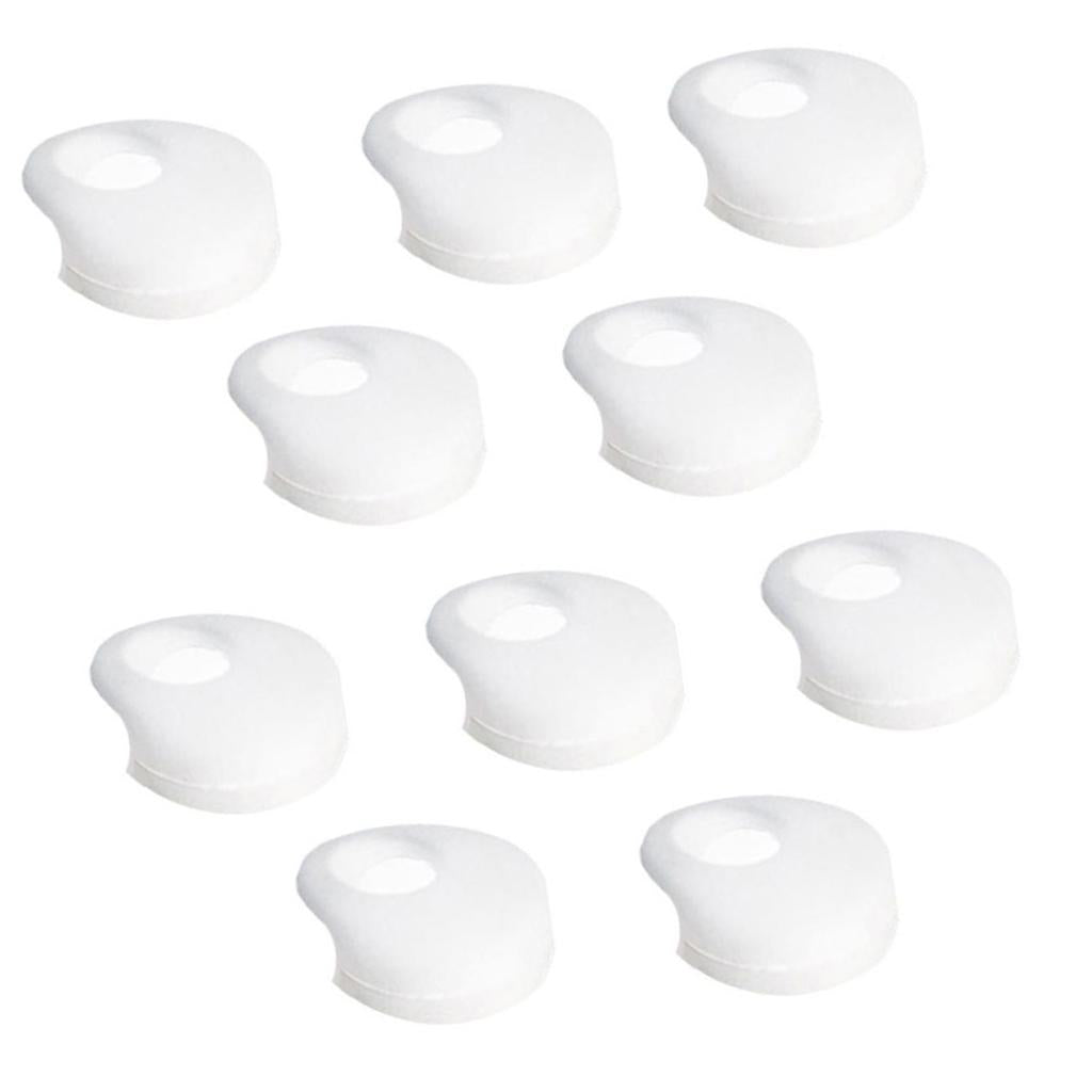 6x10 Pieces Earphone Earbuds Tips Caps Compatible with 12-14mm Headsets Semitransparent