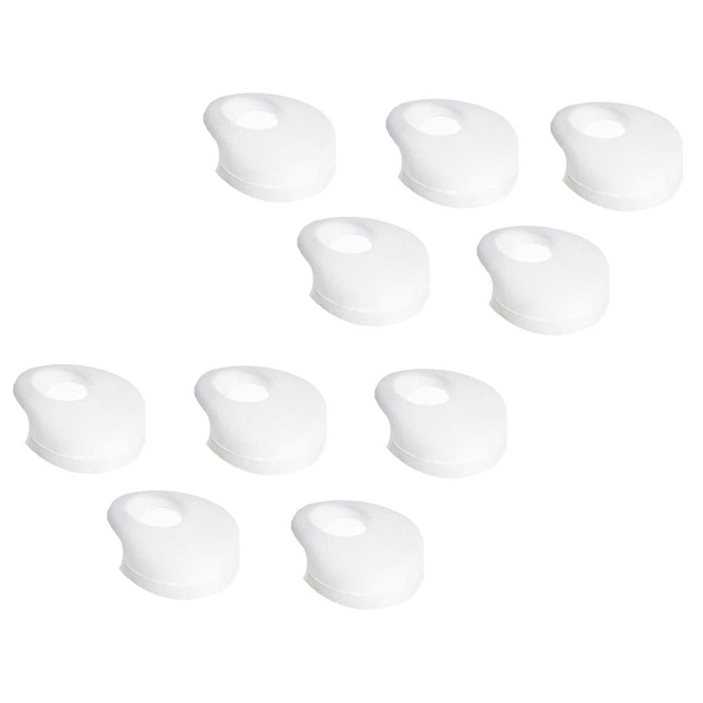6x10 Pieces Earphone Earbuds Tips Caps Compatible with 12-14mm Headsets Semitransparent