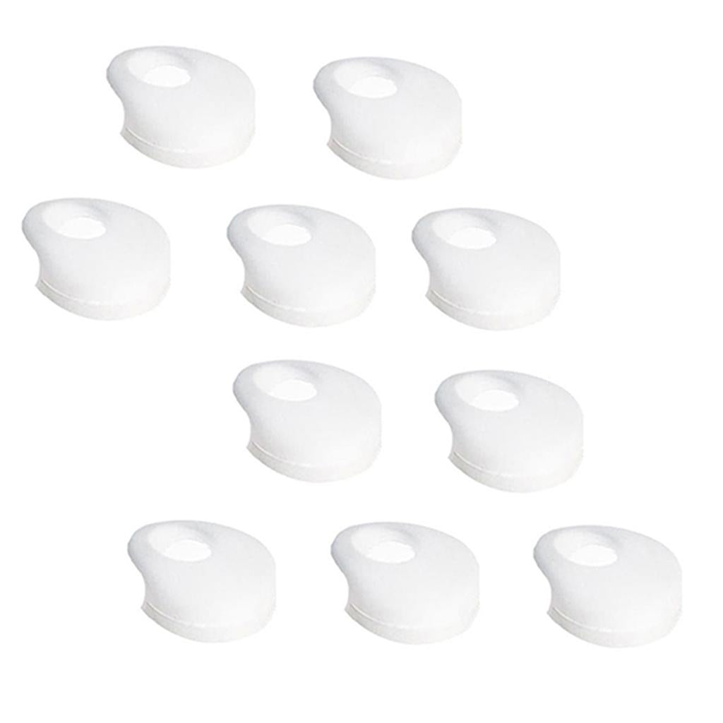 6x10 Pieces Earphone Earbuds Tips Caps Compatible with 12-14mm Headsets Semitransparent
