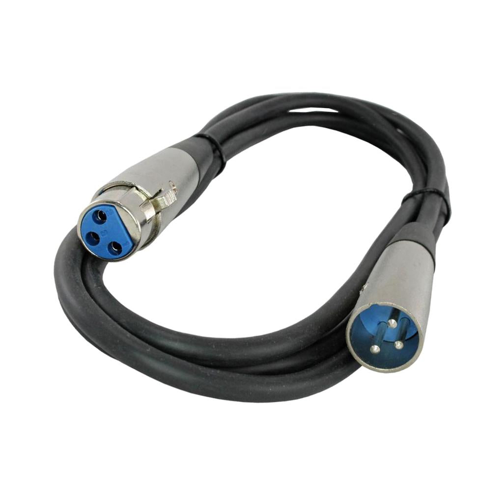 XLR Cable Microphone Lead Male to Female Extension Mic Cable 2 Meter