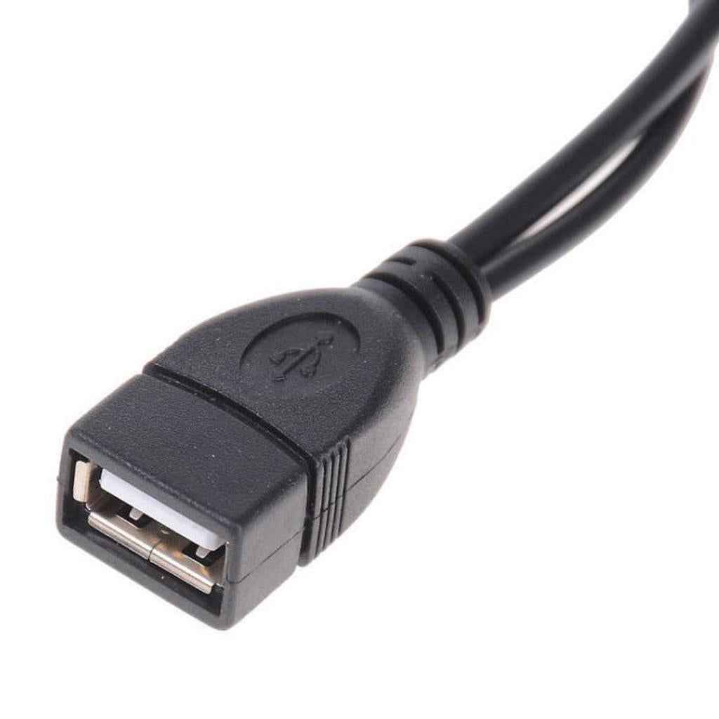 20cm USB2.0 Splitter Y 1 Female to 2 Male Data Charger Cable Extension Cord