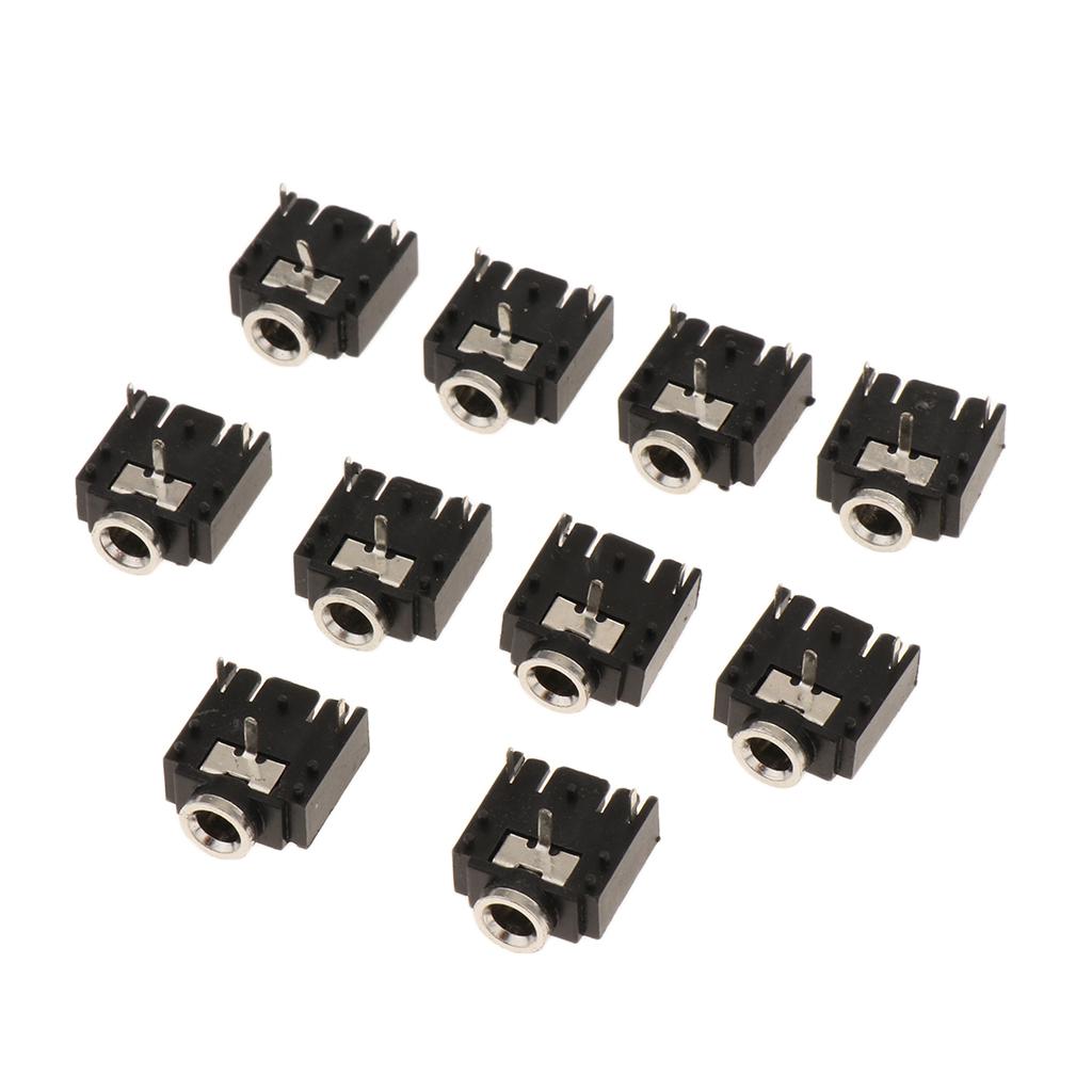 6x10Pieces 3Pin 3.5mm Female Audio Headphone Jack Socket Dual Channel