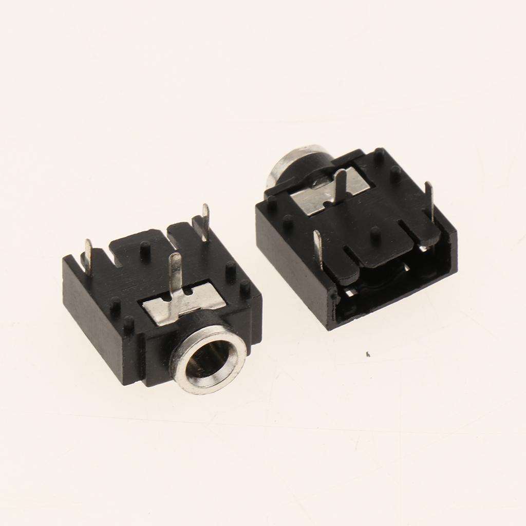 6x10Pieces 3Pin 3.5mm Female Audio Headphone Jack Socket Dual Channel