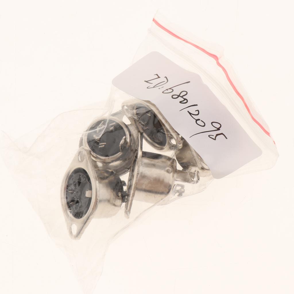 3xDIN Mini Pin Female Plug Audio Socket Connector for Keyboard/Mouse DIY 5 Pin