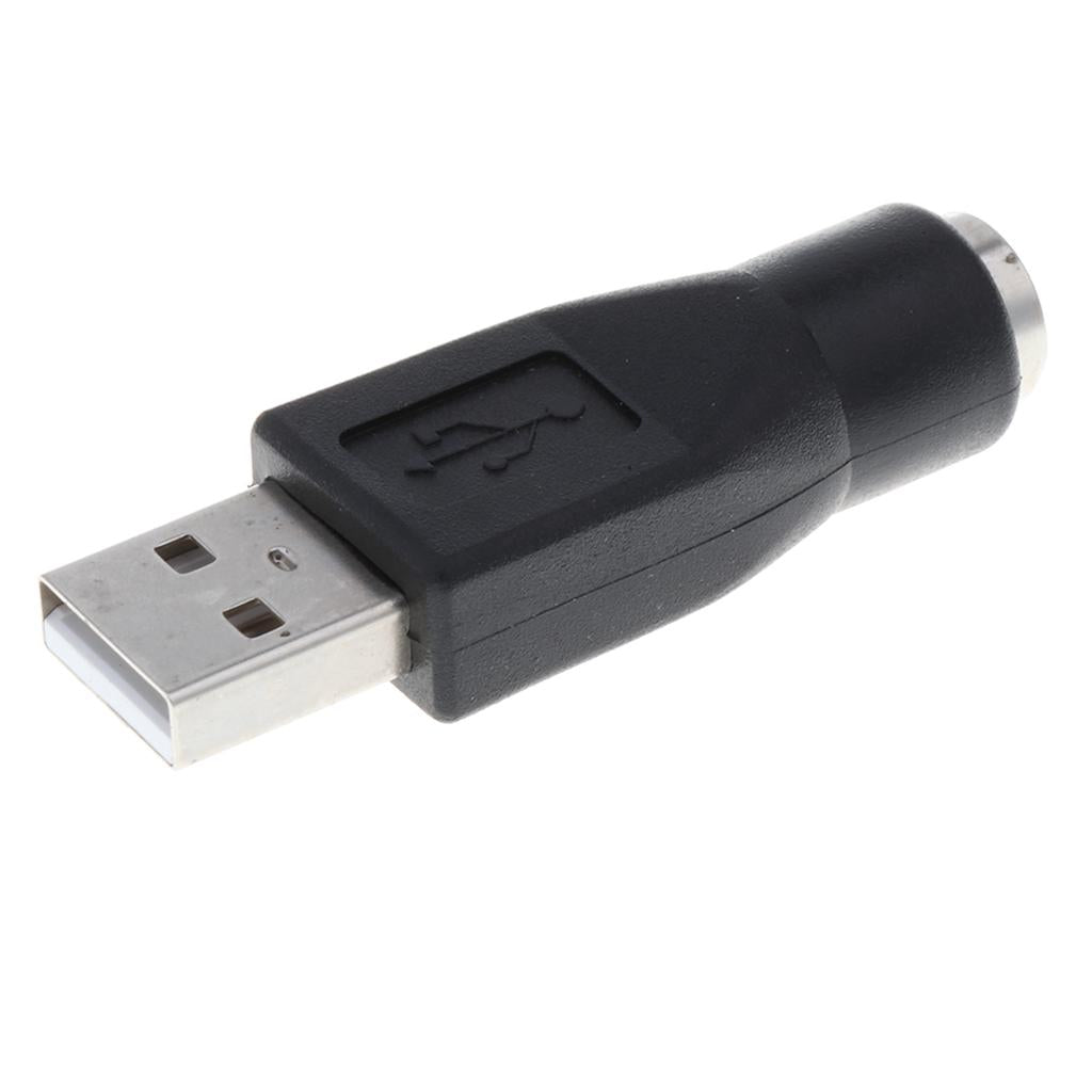 4xReplacement USB Male to PS/2 Female Converter Changer Adapter Black