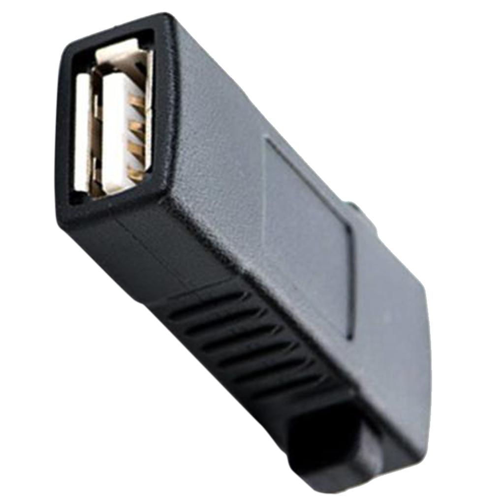 2xUSB Type A Female To Female USB 2.0 Adapter Coupler Adapter Connector