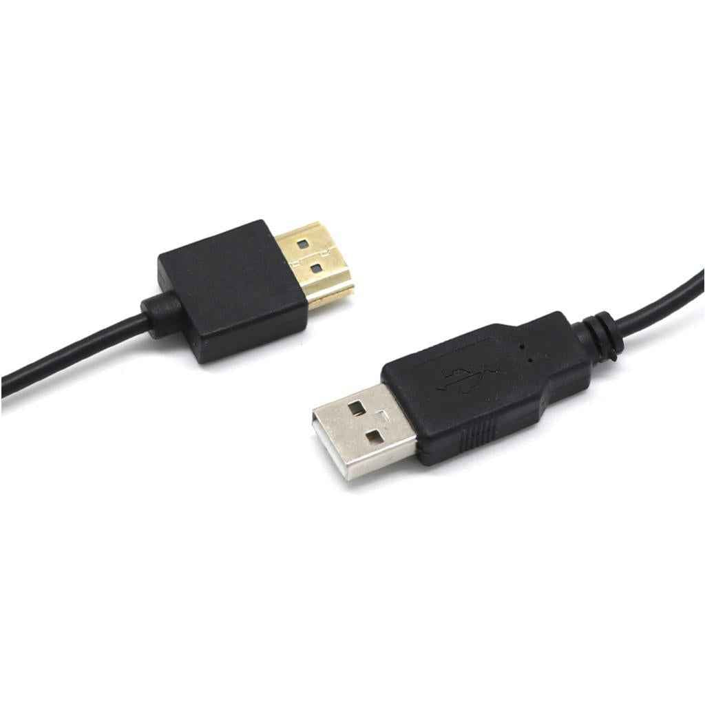 USB to HDMI Cable Male Charger Cable Splitter Adapter for HDTV DVD