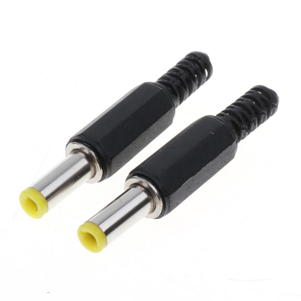 4x10Piece DC Power Male Plug Welding Adapter Connector 5.5x2.1mm