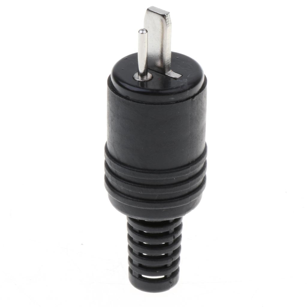 2xReplacement Male Electrical Plug - Male Plug Replacement Cord Outlet