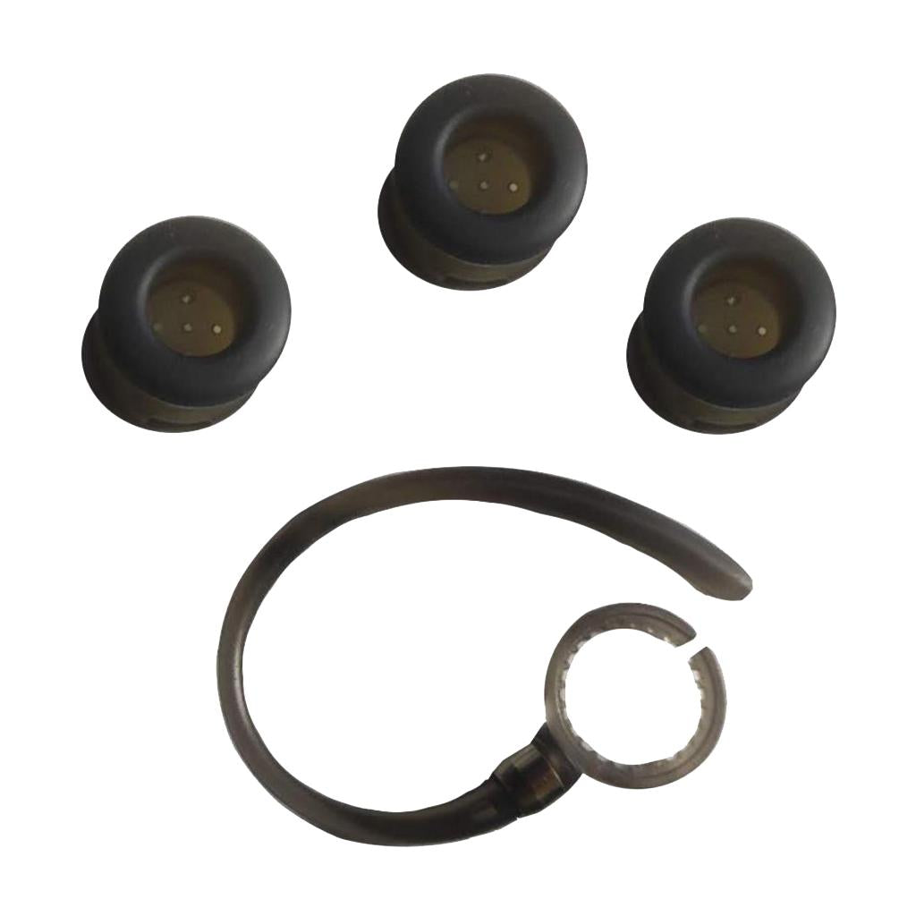 2x3Pieces Round Ear bud Gel Earbuds + Earhook For MOTOROLA ELITE FLIP HZ720