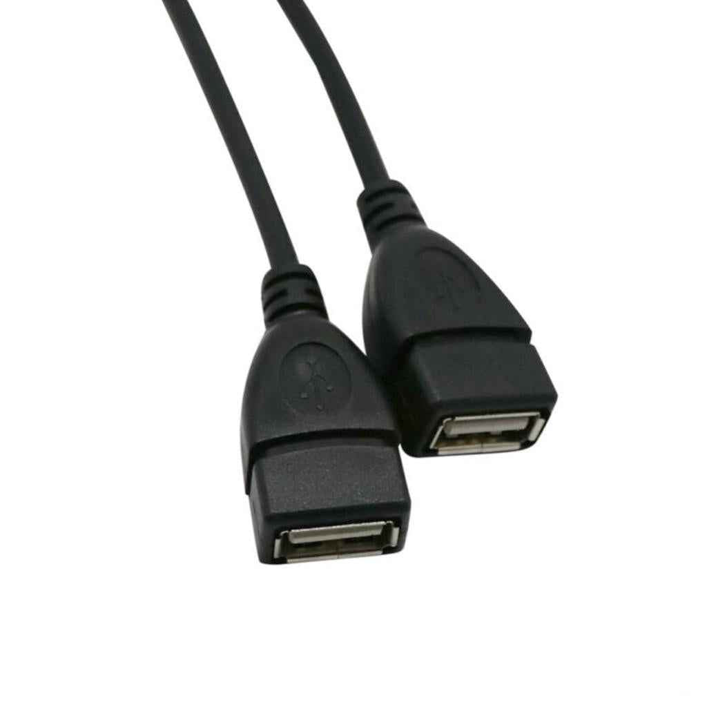USB 2.0 Y Adapter Male To 2 Dual Female Jack Y Splitter Cord Cable Adapter