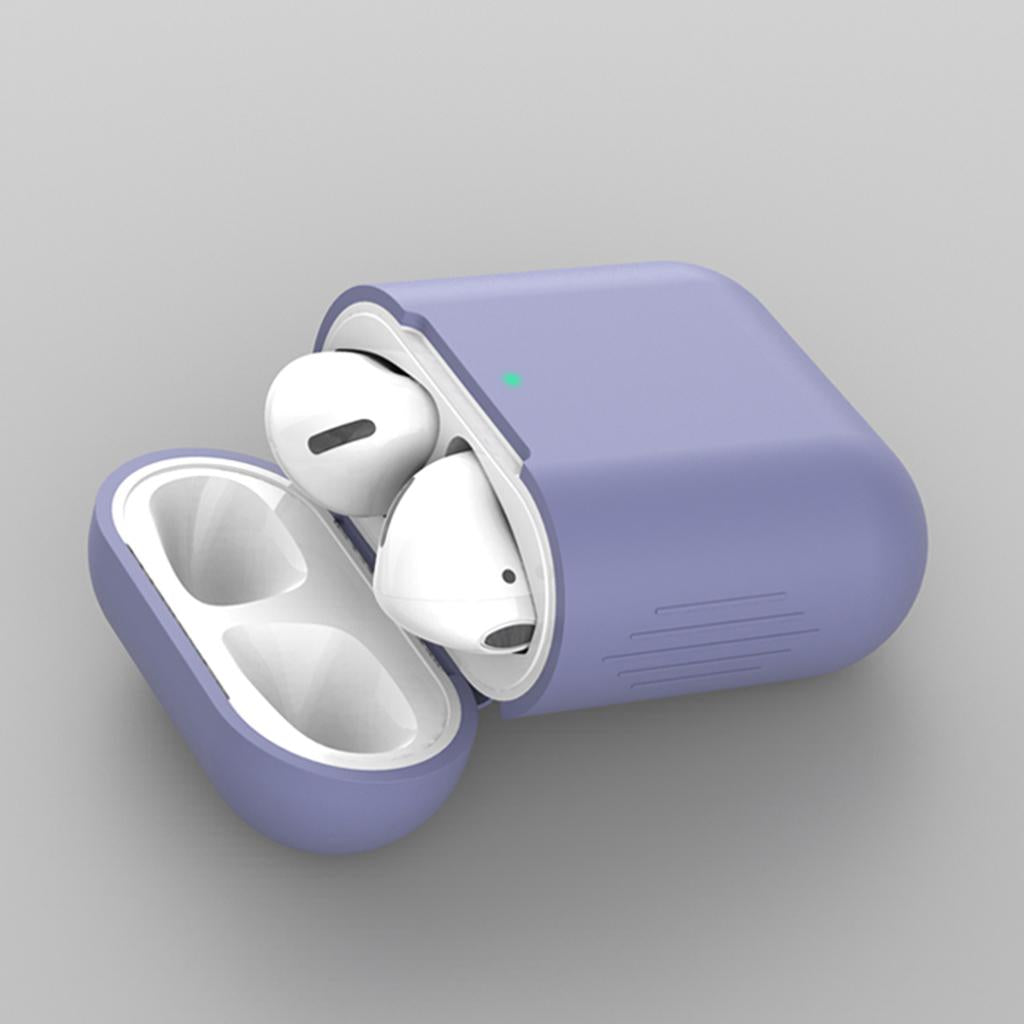 4xEarphones Protective Cover for Airpods Wireless Earphone Case Lavender