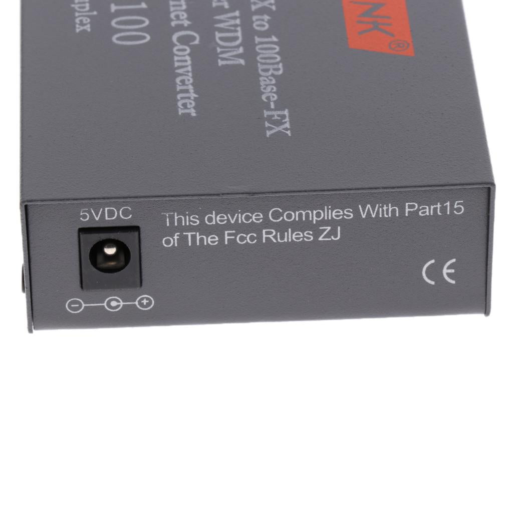 10/100M Singlemode 25KM Simplex SC Fiber Optic to  Ethernet Converter EU