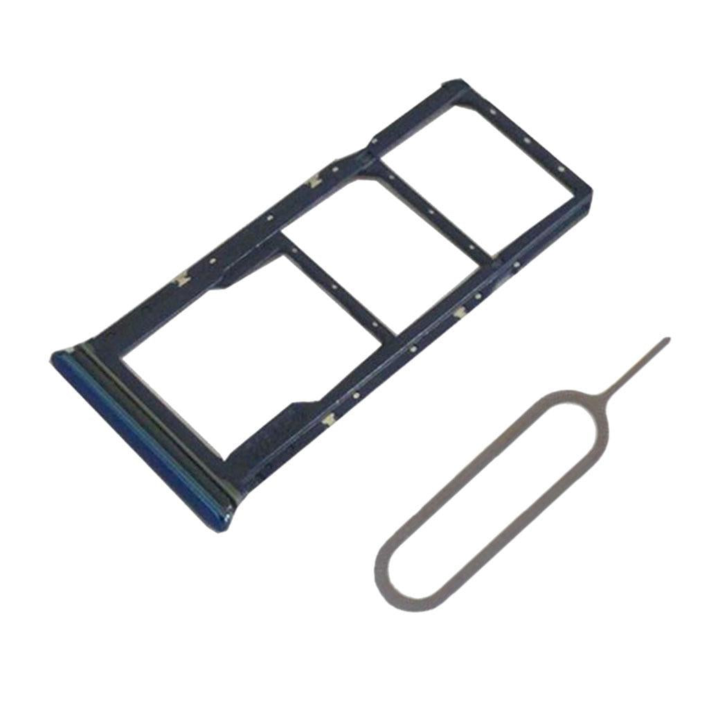 3xDual Sim + Memory Card Tray Holder For Samsung Galaxy  A9 2018 A920 Blue